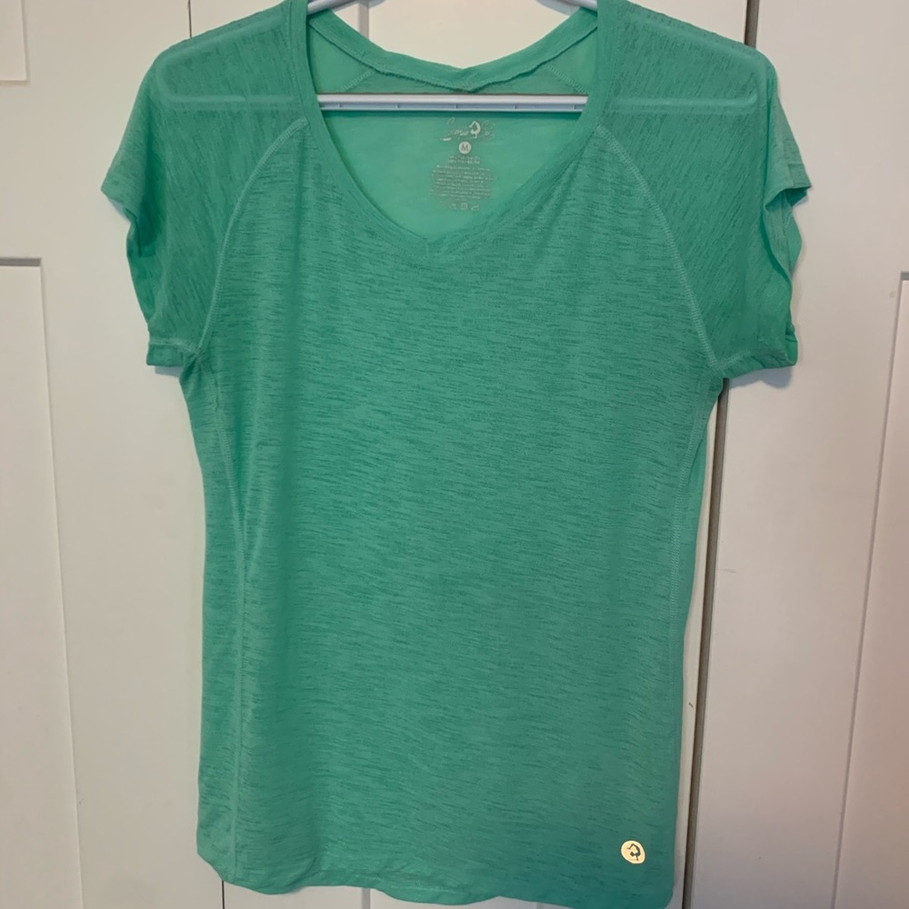 Turquoise athletic t-shirt